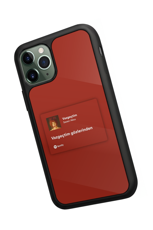 iPhone 11 Pro Max Uyumlu Sarki Sozleri Tasarımlı Glossy Premium Kılıf