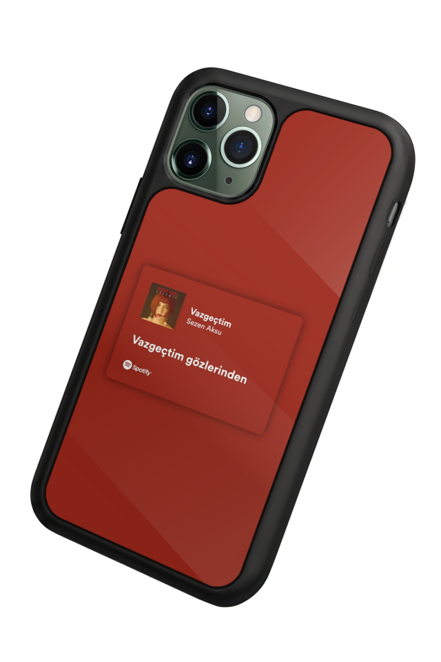 iPhone 11 Pro Max Uyumlu Sarki Sozleri Tasarımlı Glossy Premium Kılıf