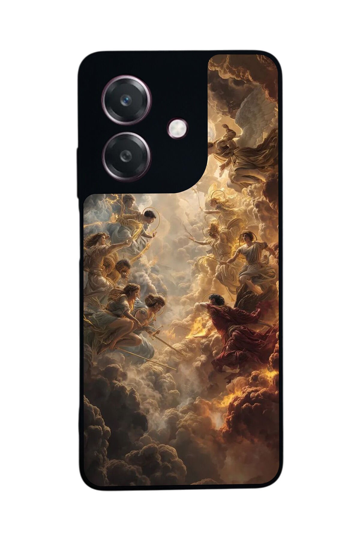 Oppo A3 5G Uyumlu Melek Tasarımlı Glossy Premium Kılıf