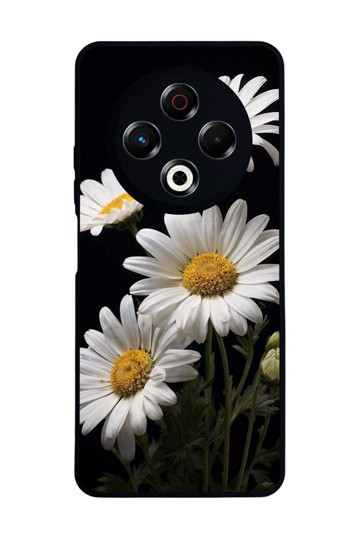 Tecno Spark 30 Uyumlu Papatya Tasarımlı Glossy Premium Kılıf