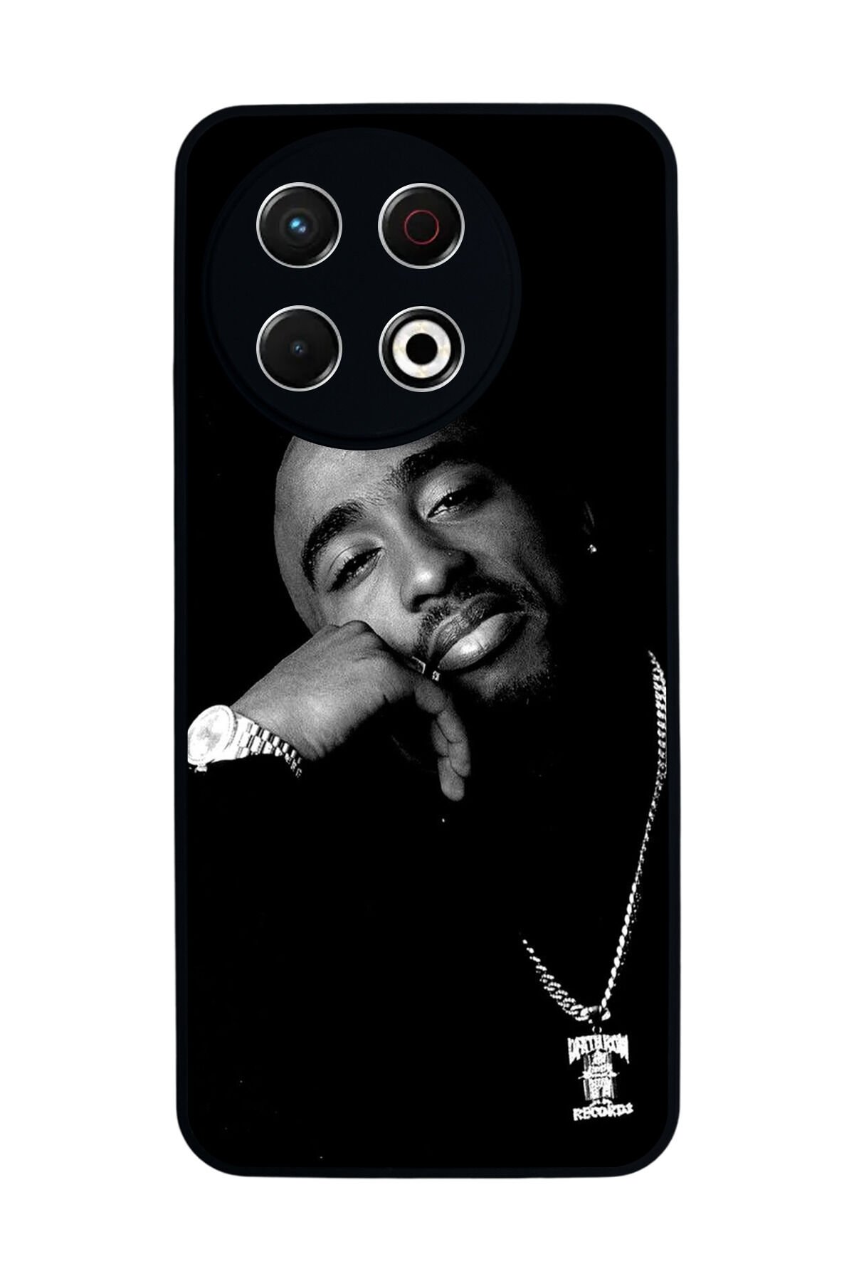 Tecno Spark 30 Pro Uyumlu Tupac Tasarımlı Glossy Premium Kılıf
