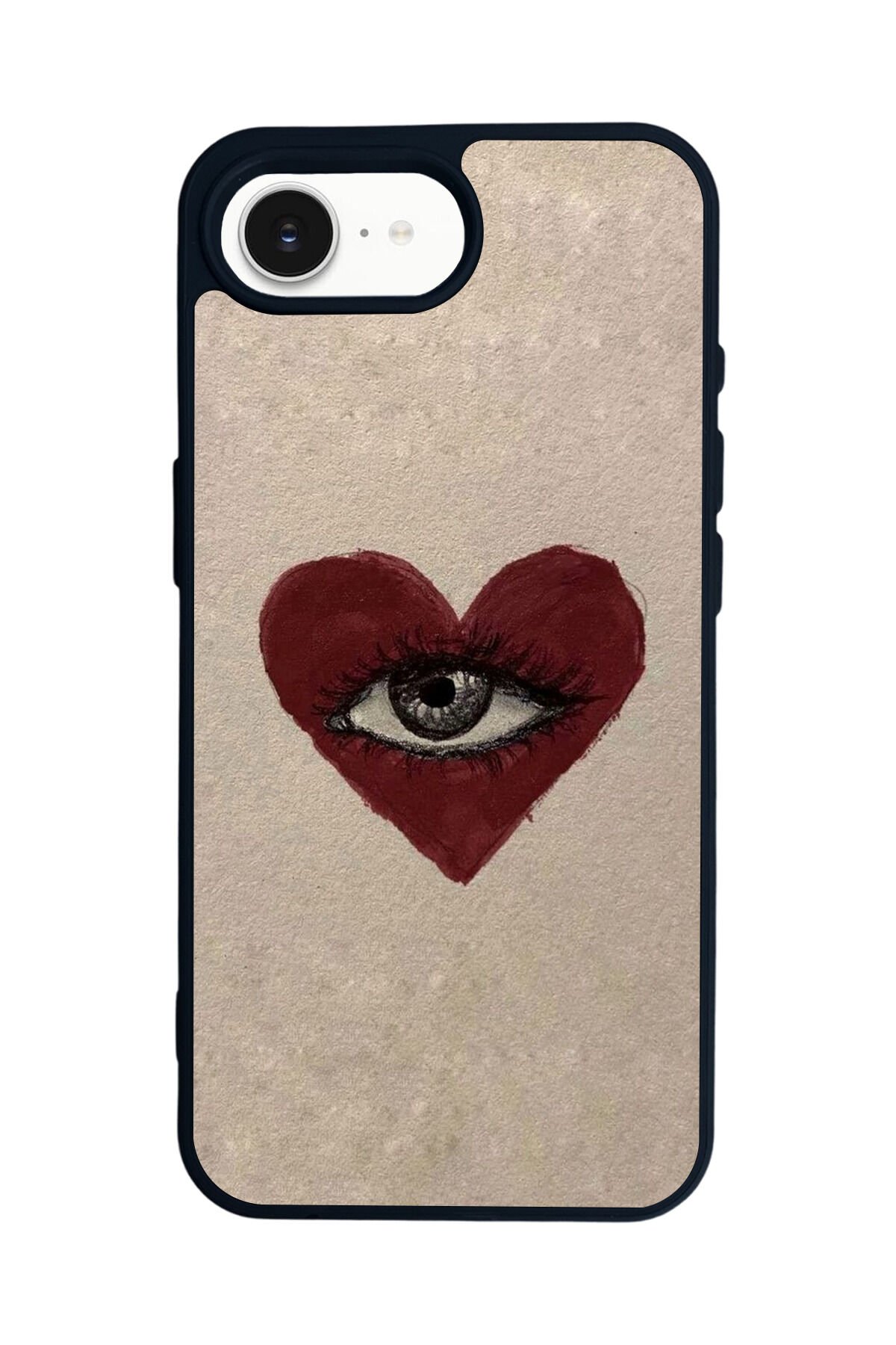iPhone 16E Uyumlu Kalp Love Tasarımlı Glossy Premium Kılıf