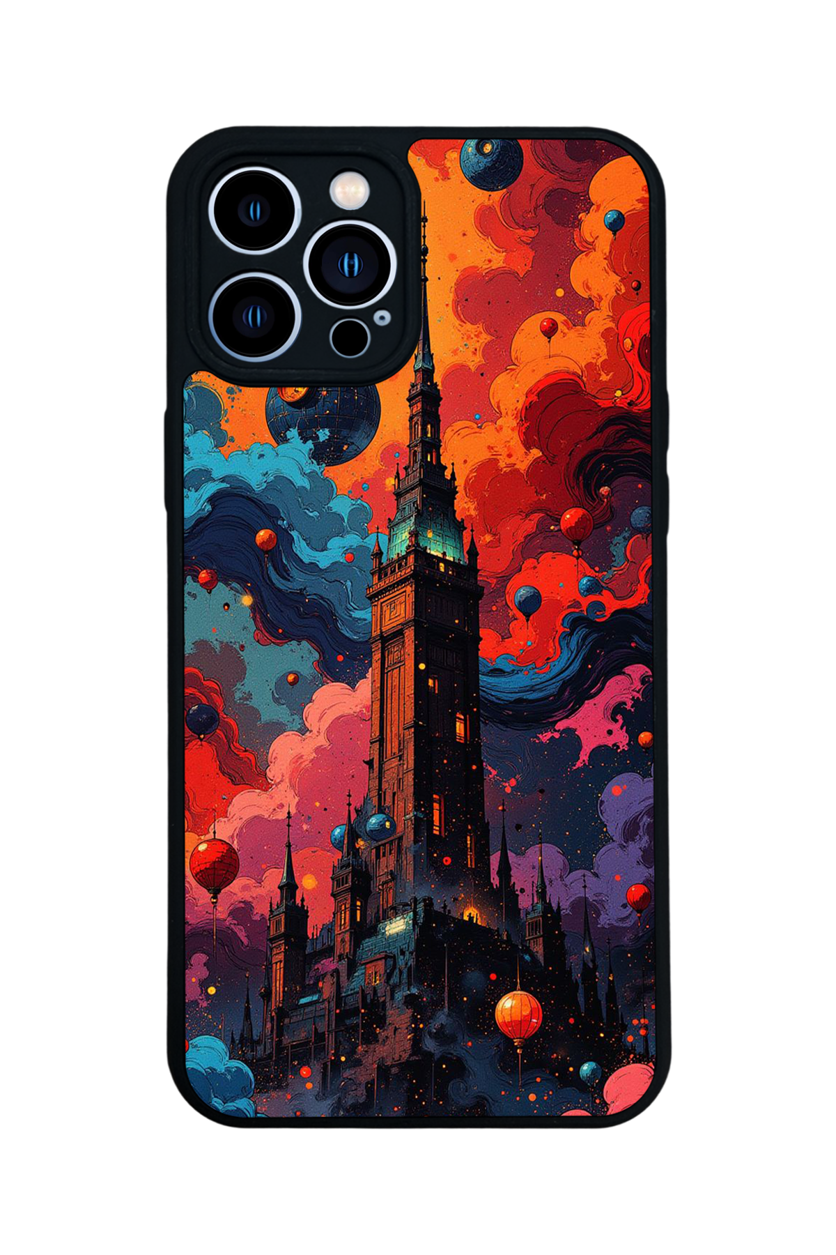 iPhone 12 Pro Max Uyumlu Abstract Tasarımlı Glossy Premium Kılıf