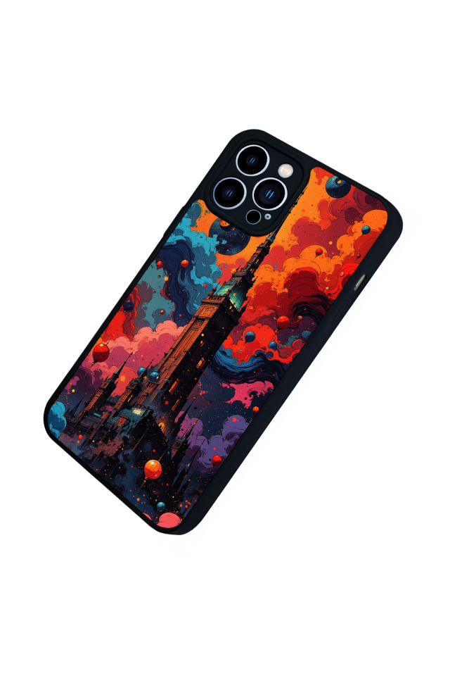 iPhone 12 Pro Max Uyumlu Abstract Tasarımlı Glossy Premium Kılıf