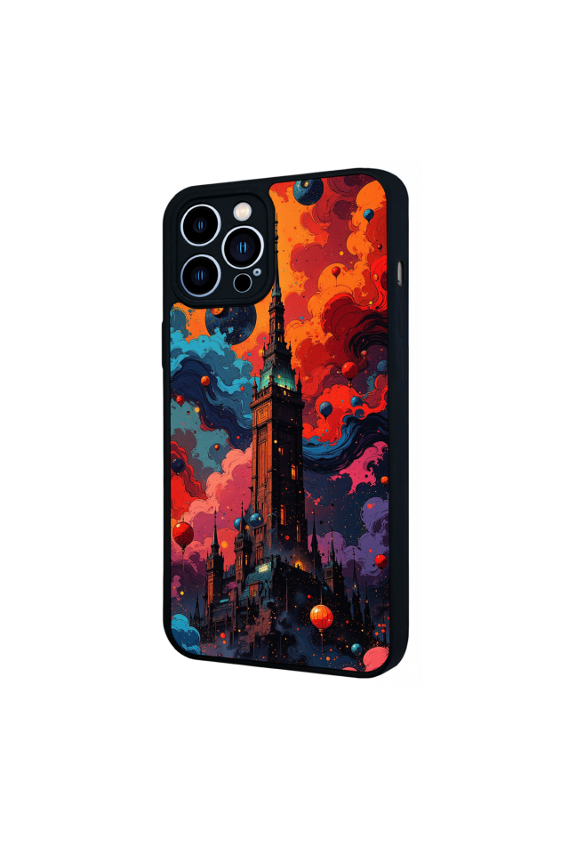 iPhone 12 Pro Max Uyumlu Abstract Tasarımlı Glossy Premium Kılıf