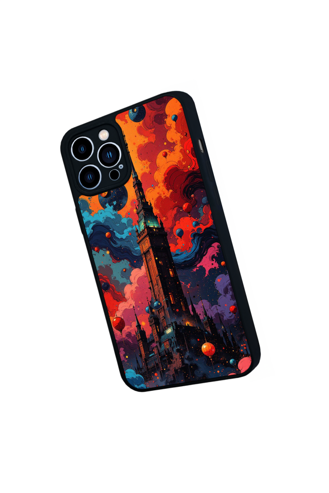 iPhone 12 Pro Max Uyumlu Abstract Tasarımlı Glossy Premium Kılıf
