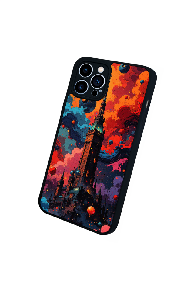 iPhone 12 Pro Max Uyumlu Abstract Tasarımlı Glossy Premium Kılıf