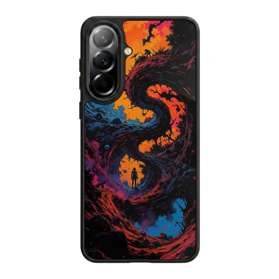 Samsung Galaxy A57 Uyumlu Abstract Tasarımlı Glossy Premium Kılıf
