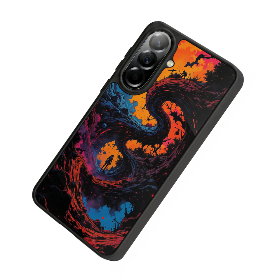 Samsung Galaxy A57 Uyumlu Abstract Tasarımlı Glossy Premium Kılıf