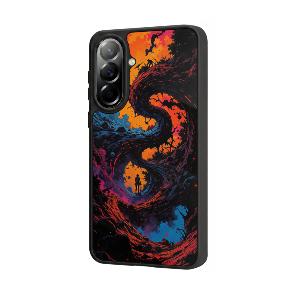 Samsung Galaxy A57 Uyumlu Abstract Tasarımlı Glossy Premium Kılıf