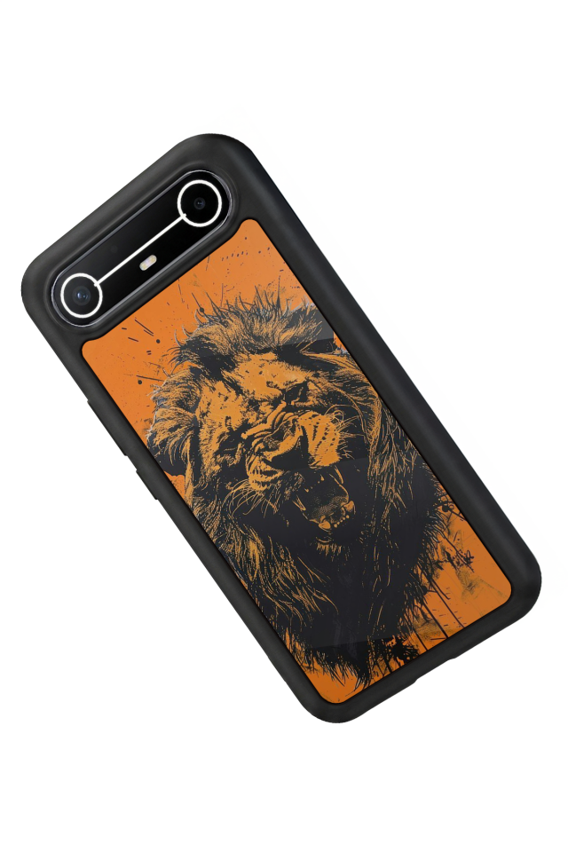 Tecno Spark Slim 5G Uyumlu Aslan Tasarımlı Glossy Premium Kılıf