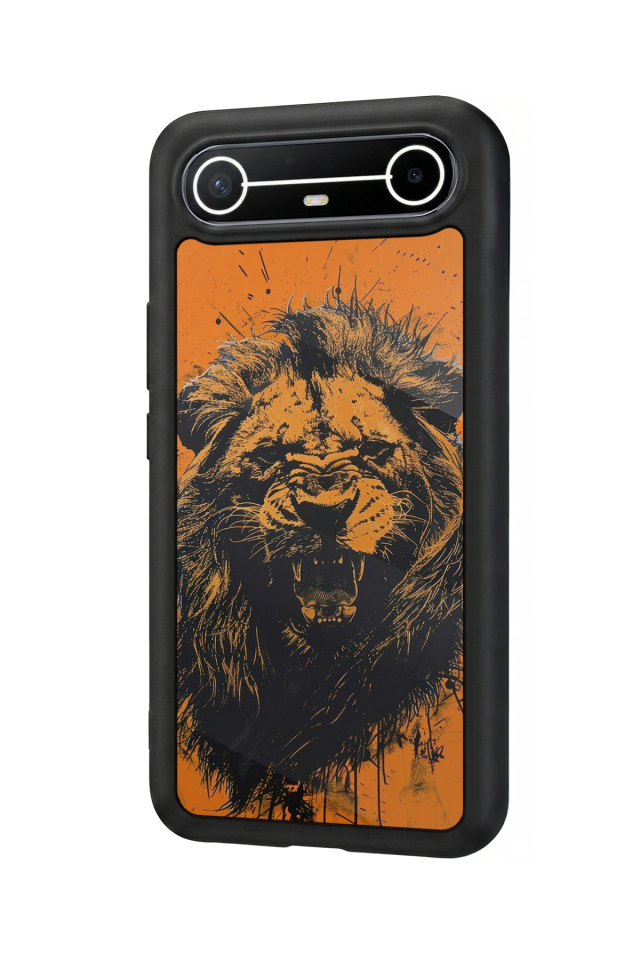 Tecno Spark Slim 5G Uyumlu Aslan Tasarımlı Glossy Premium Kılıf