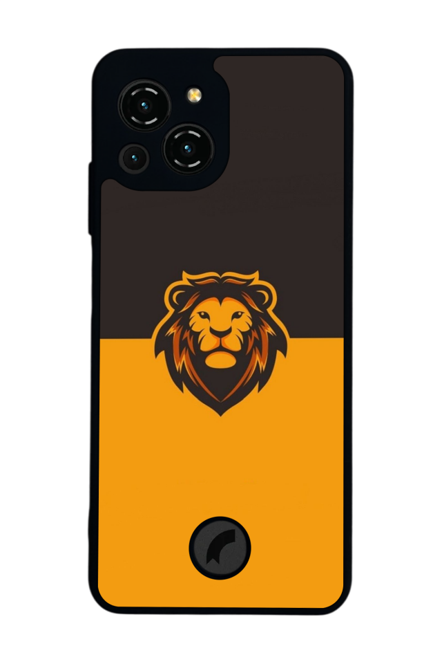 Reeder S23 Pro Max Uyumlu Aslan Tasarımlı Glossy Premium Kılıf