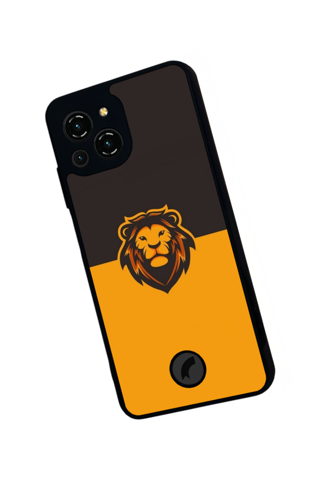 Reeder S23 Pro Max Uyumlu Aslan Tasarımlı Glossy Premium Kılıf