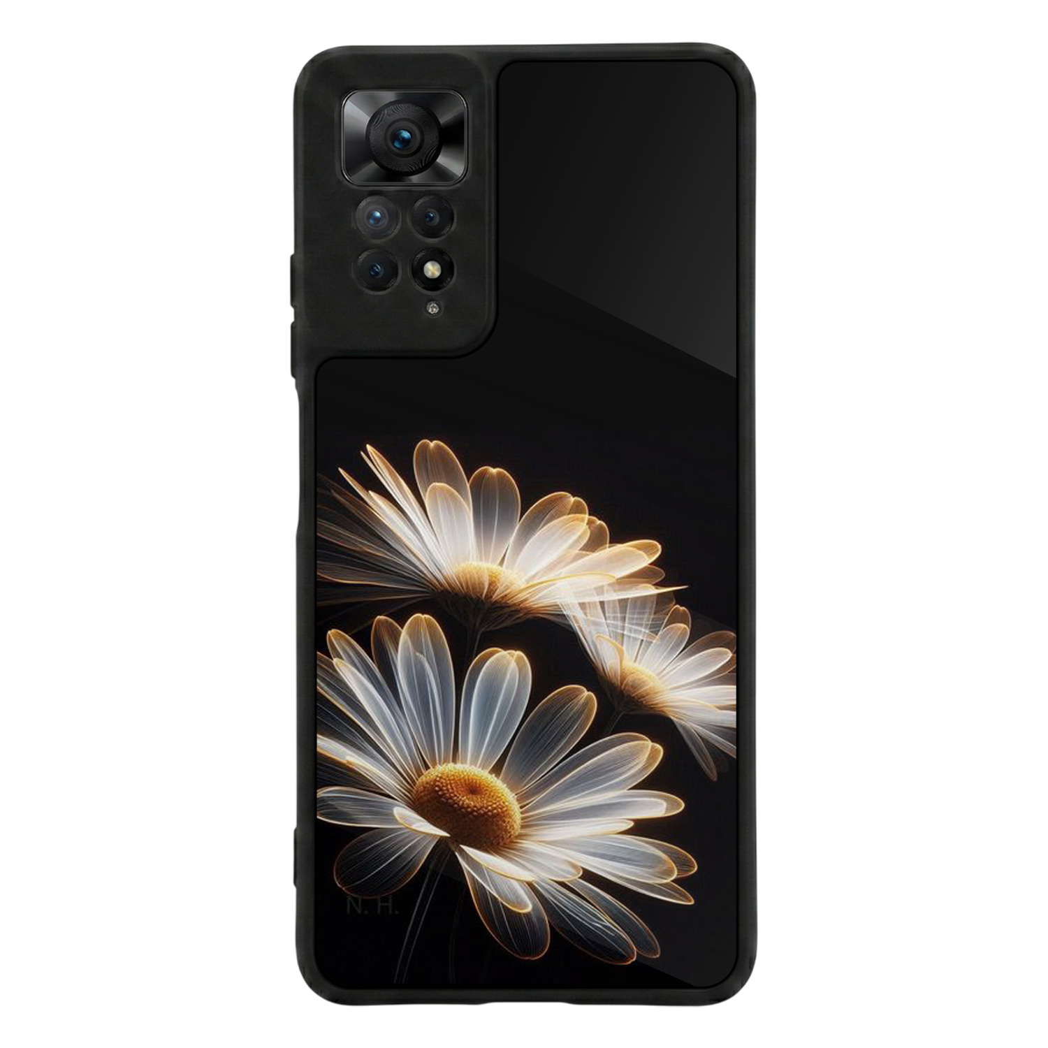 Xiaomi Redmi Note 12 Pro Uyumlu Cicek Tasarımlı Glossy Premium Kılıf