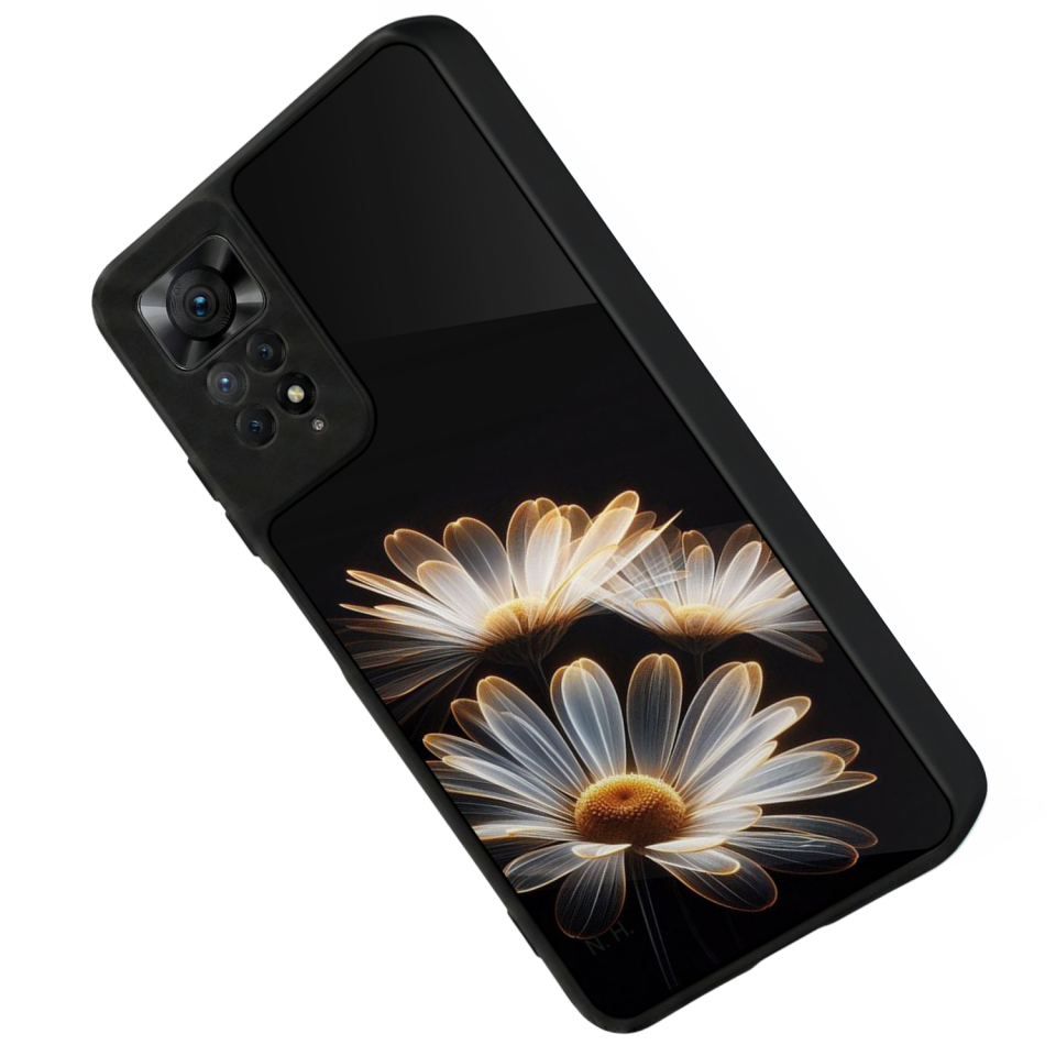 Xiaomi Redmi Note 12 Pro Uyumlu Cicek Tasarımlı Glossy Premium Kılıf