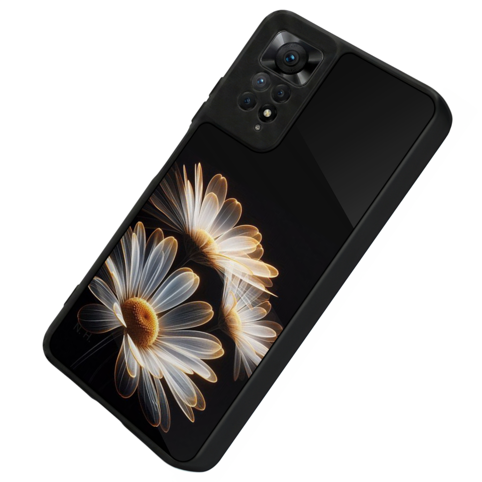 Xiaomi Redmi Note 12 Pro Uyumlu Cicek Tasarımlı Glossy Premium Kılıf
