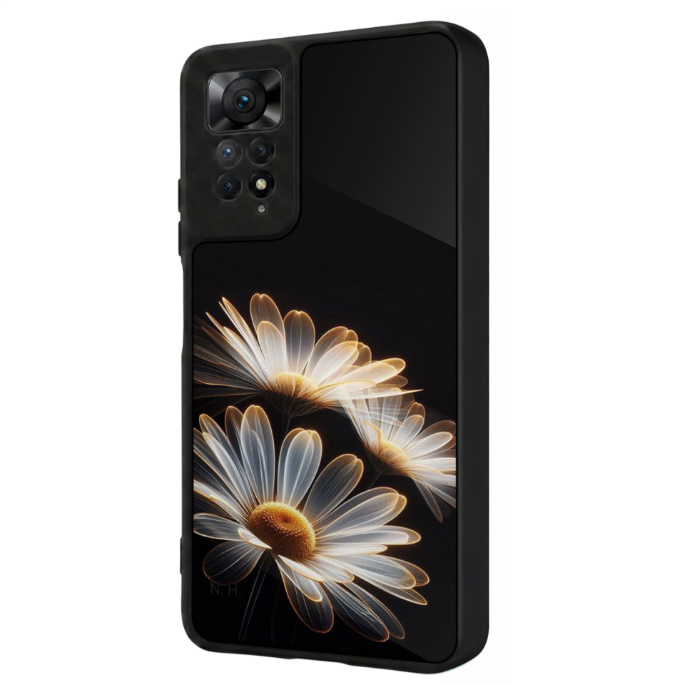 Xiaomi Redmi Note 12 Pro Uyumlu Cicek Tasarımlı Glossy Premium Kılıf