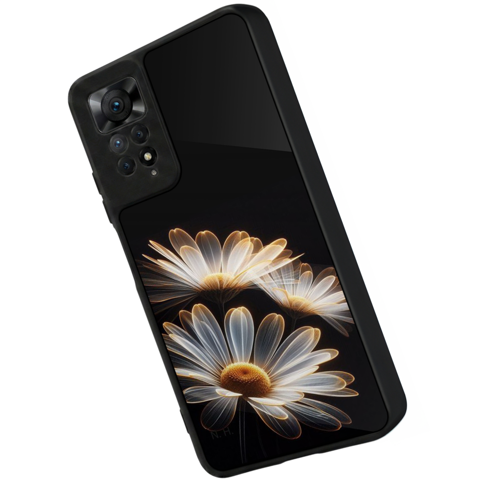 Xiaomi Redmi Note 12 Pro Uyumlu Cicek Tasarımlı Glossy Premium Kılıf