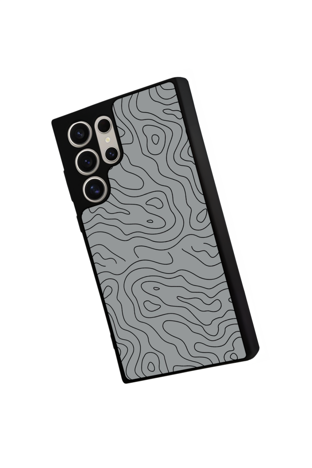 Samsung Galaxy S24 Ultra Uyumlu Çizgi Sanatı Tasarımlı Glossy Premium Kılıf