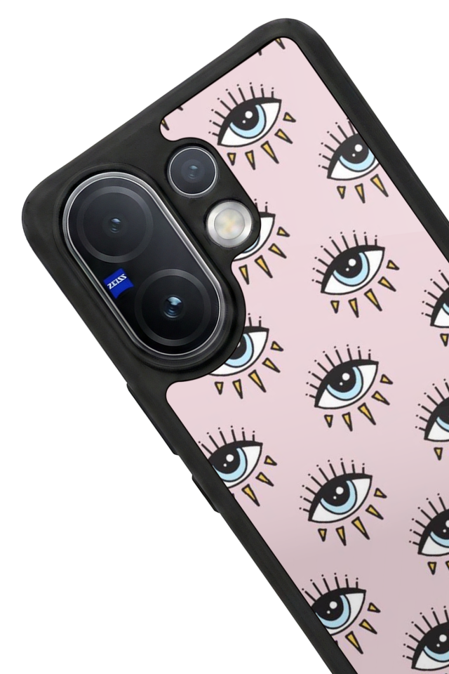 Vivo V60 Uyumlu Göz Tasarımlı Glossy Premium Kılıf