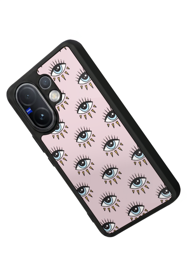Vivo V60 Uyumlu Göz Tasarımlı Glossy Premium Kılıf