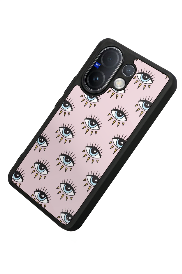 Vivo V60 Uyumlu Göz Tasarımlı Glossy Premium Kılıf