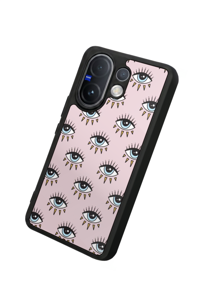 Vivo V60 Uyumlu Göz Tasarımlı Glossy Premium Kılıf