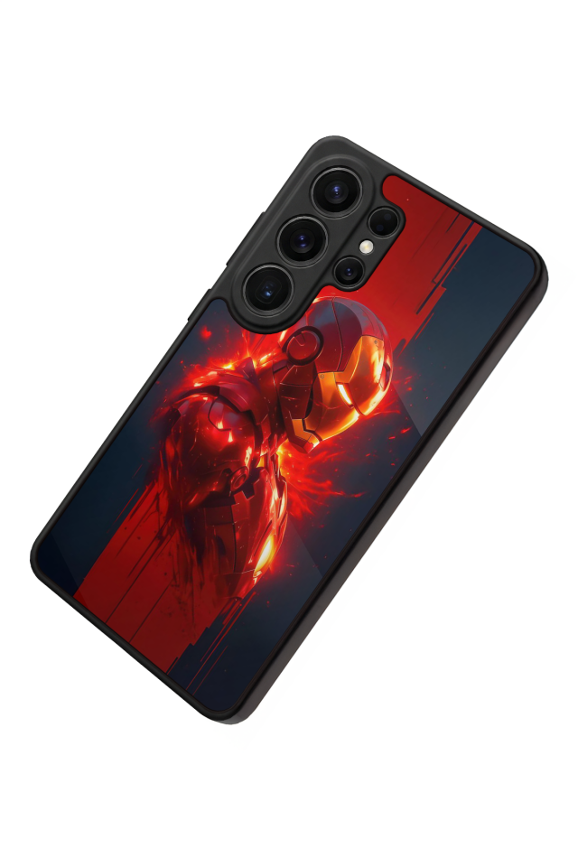 Samsung Galaxy S26 Ultra Uyumlu  Iron Man ( Demir Adam ) Tasarımlı Glossy Premium Kılıf