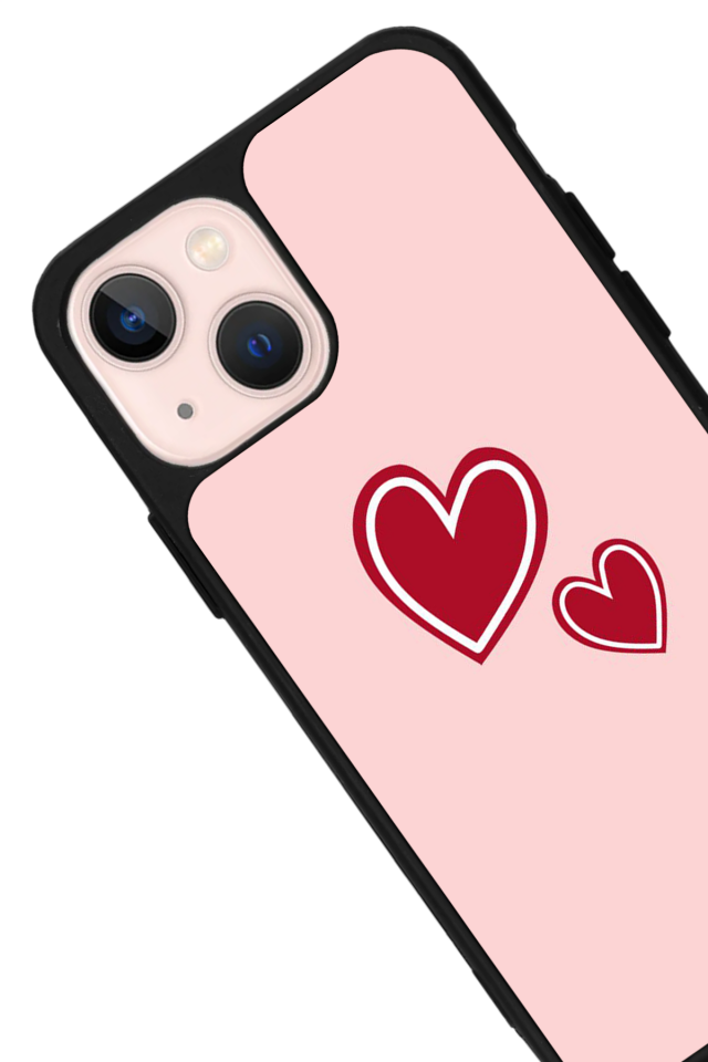 iPhone 13/14 Uyumlu Kalp Love Tasarımlı Glossy Premium Kılıf