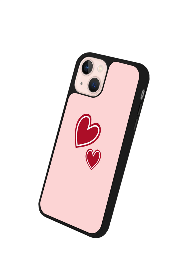 iPhone 13/14 Uyumlu Kalp Love Tasarımlı Glossy Premium Kılıf
