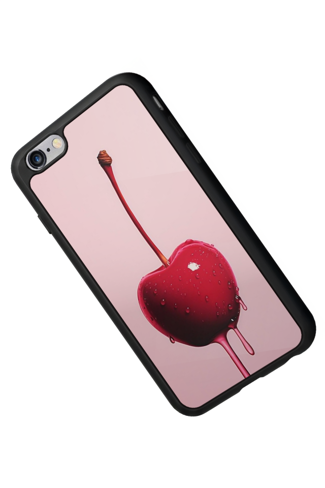 iPhone 6 Plus Uyumlu Kiraz Tasarımlı Glossy Premium Kılıf