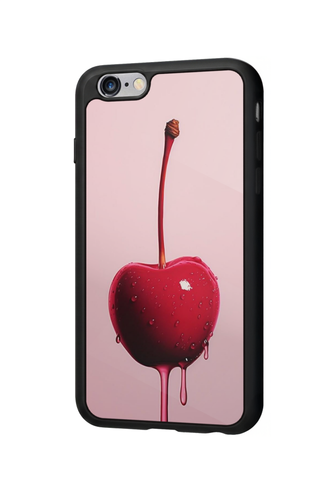iPhone 6 Plus Uyumlu Kiraz Tasarımlı Glossy Premium Kılıf