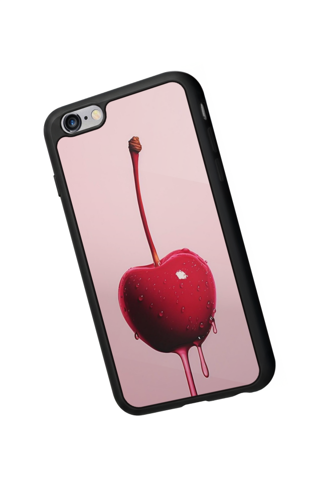 iPhone 6 Plus Uyumlu Kiraz Tasarımlı Glossy Premium Kılıf