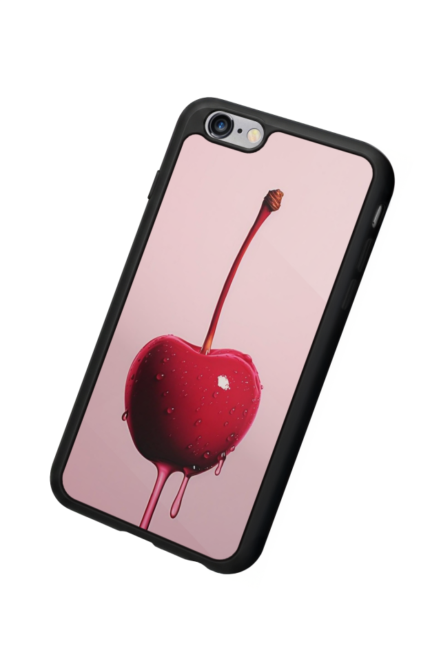 iPhone 6 Plus Uyumlu Kiraz Tasarımlı Glossy Premium Kılıf