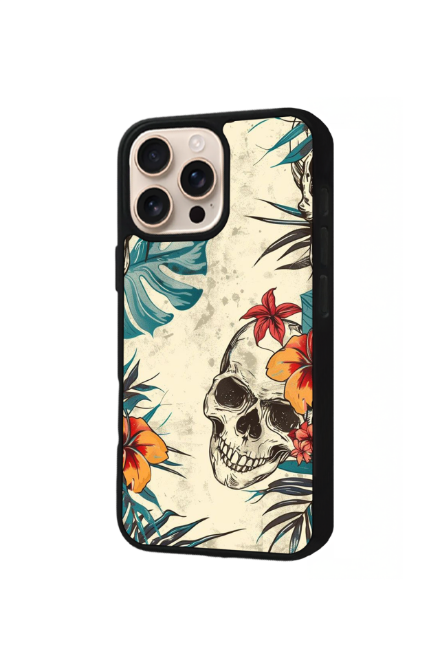 iPhone 16 Pro Max Uyumlu KuruKafa Tasarımlı Glossy Premium Kılıf
