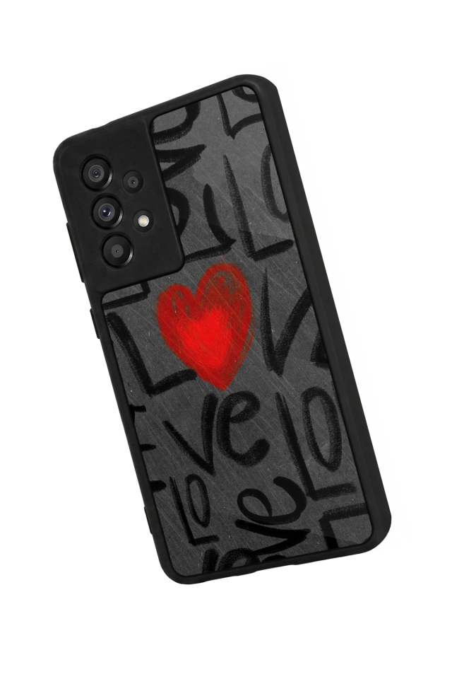 Samsung Galaxy A73 Uyumlu Love Tasarımlı Glossy Premium Kılıf