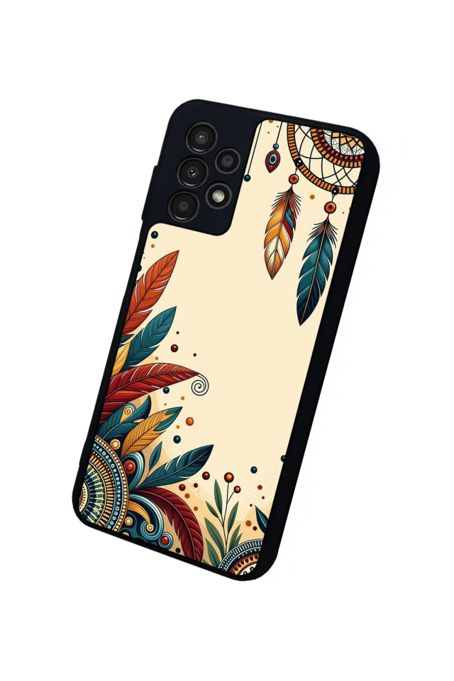 Samsung Galaxy A23 Uyumlu Mandala Tasarımlı Glossy Premium Kılıf