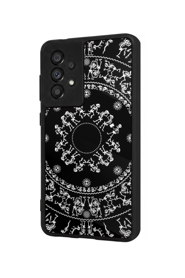 Samsung Galaxy A73 Uyumlu Mandala Tasarımlı Glossy Premium Kılıf