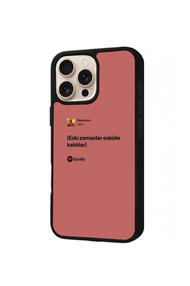 iPhone 14 Pro Uyumlu Sarki Sozleri Tasarımlı Glossy Premium Kılıf
