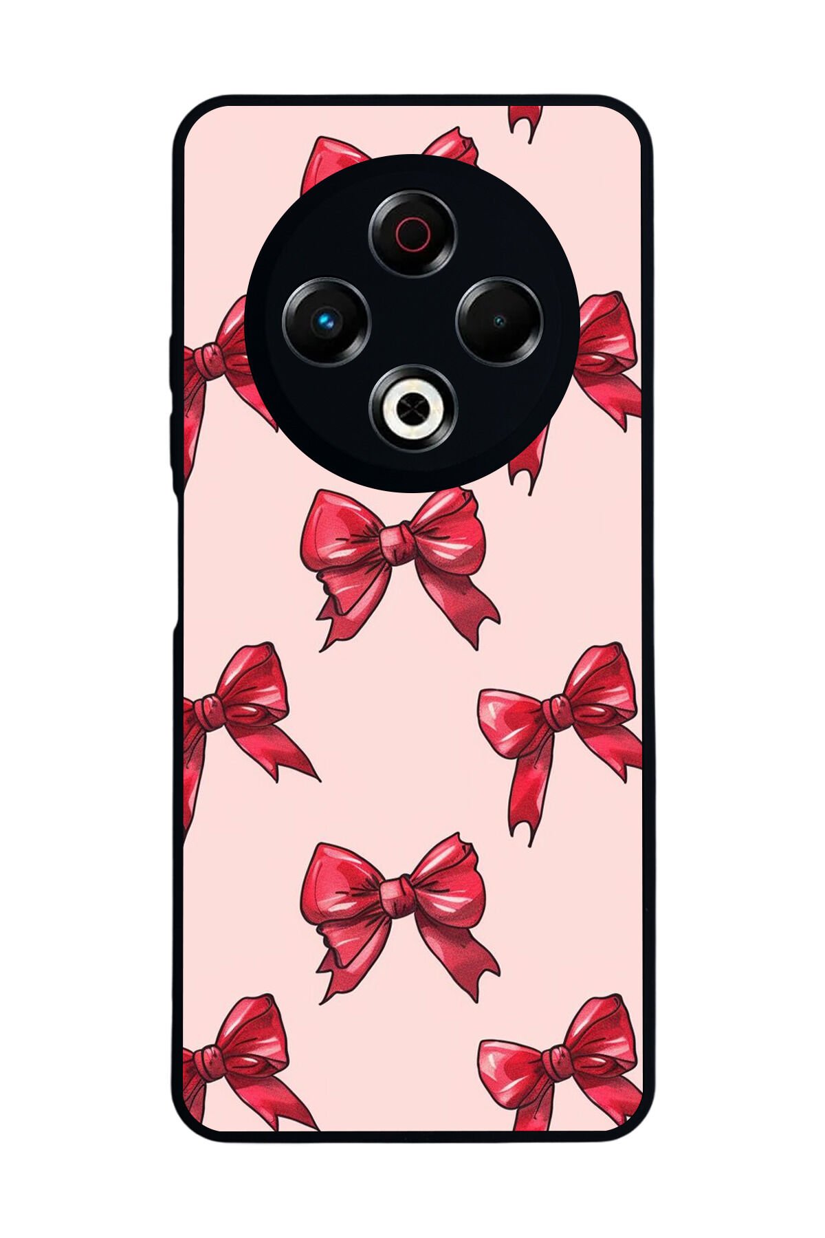 Tecno Spark 30 Uyumlu Kurdele Tasarımlı Glossy Premium Kılıf