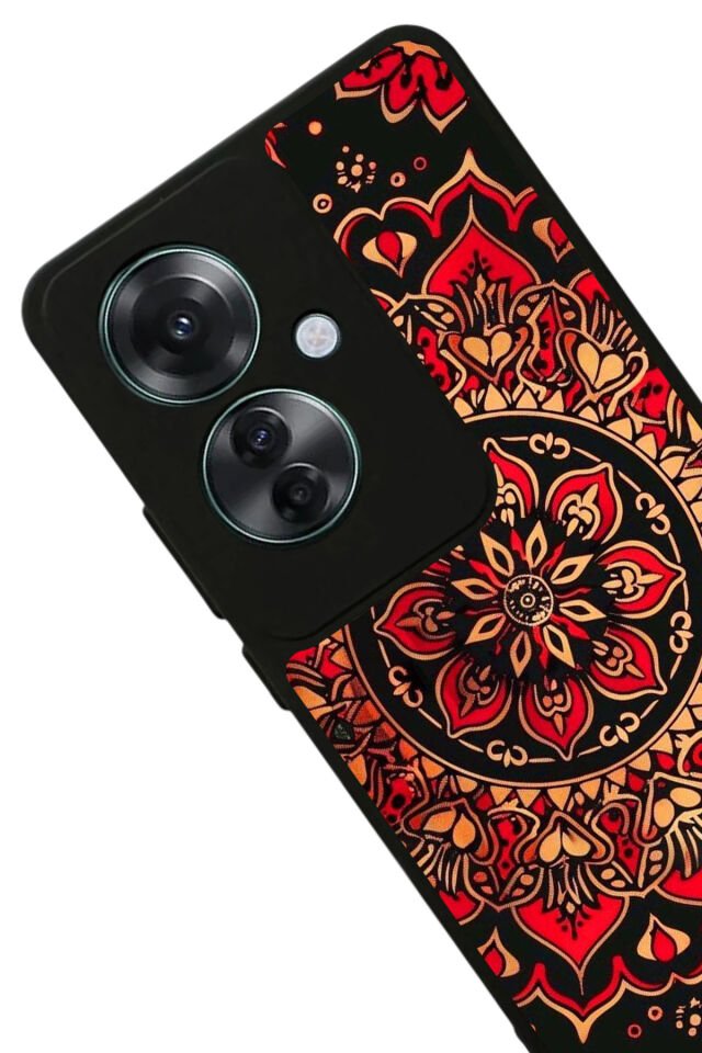 Oppo Reno 11F Uyumlu Mandala Tasarımlı Glossy Premium Kılıf