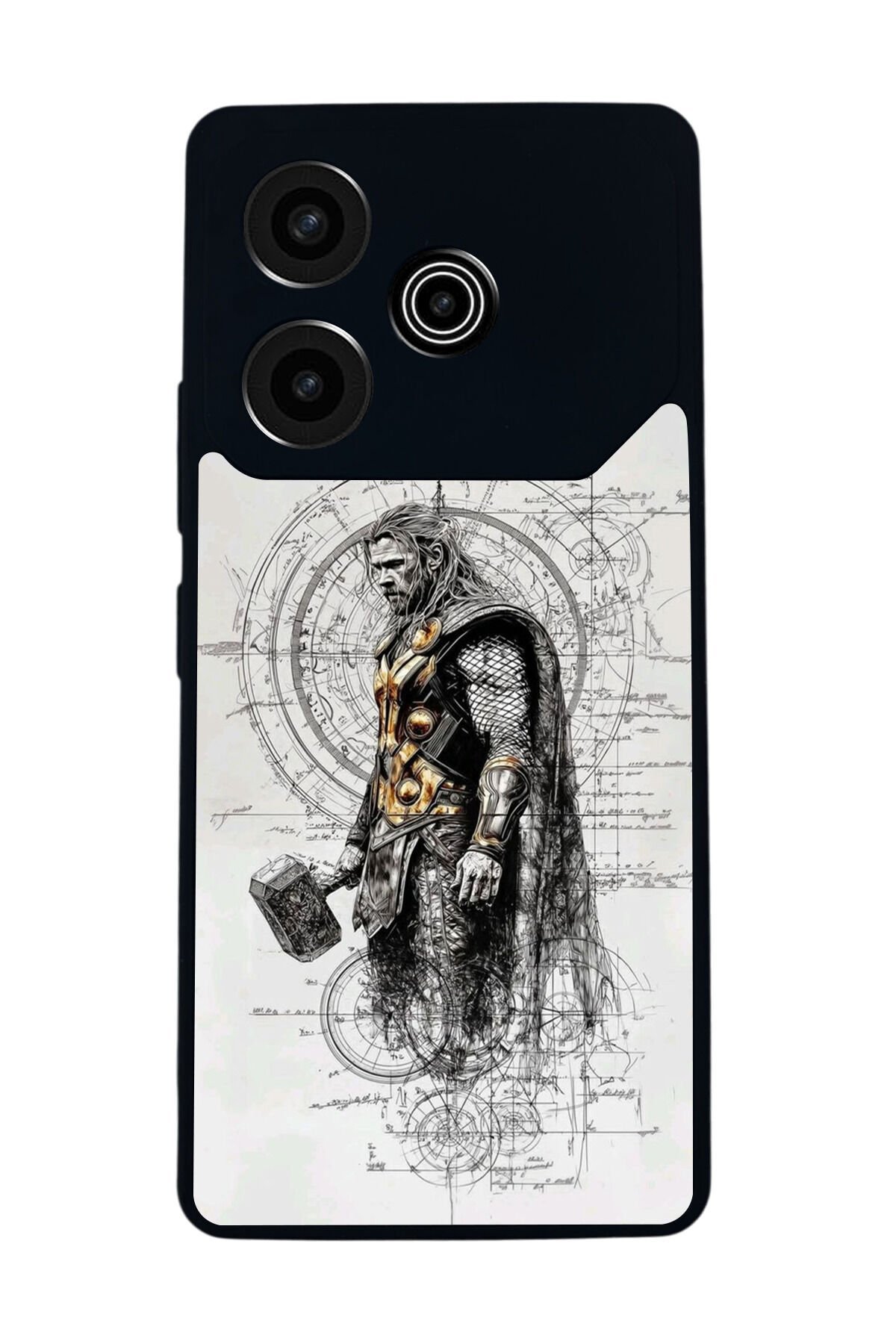 Tecno Pova 6 Uyumlu Thor Tasarımlı Glossy Premium Kılıf