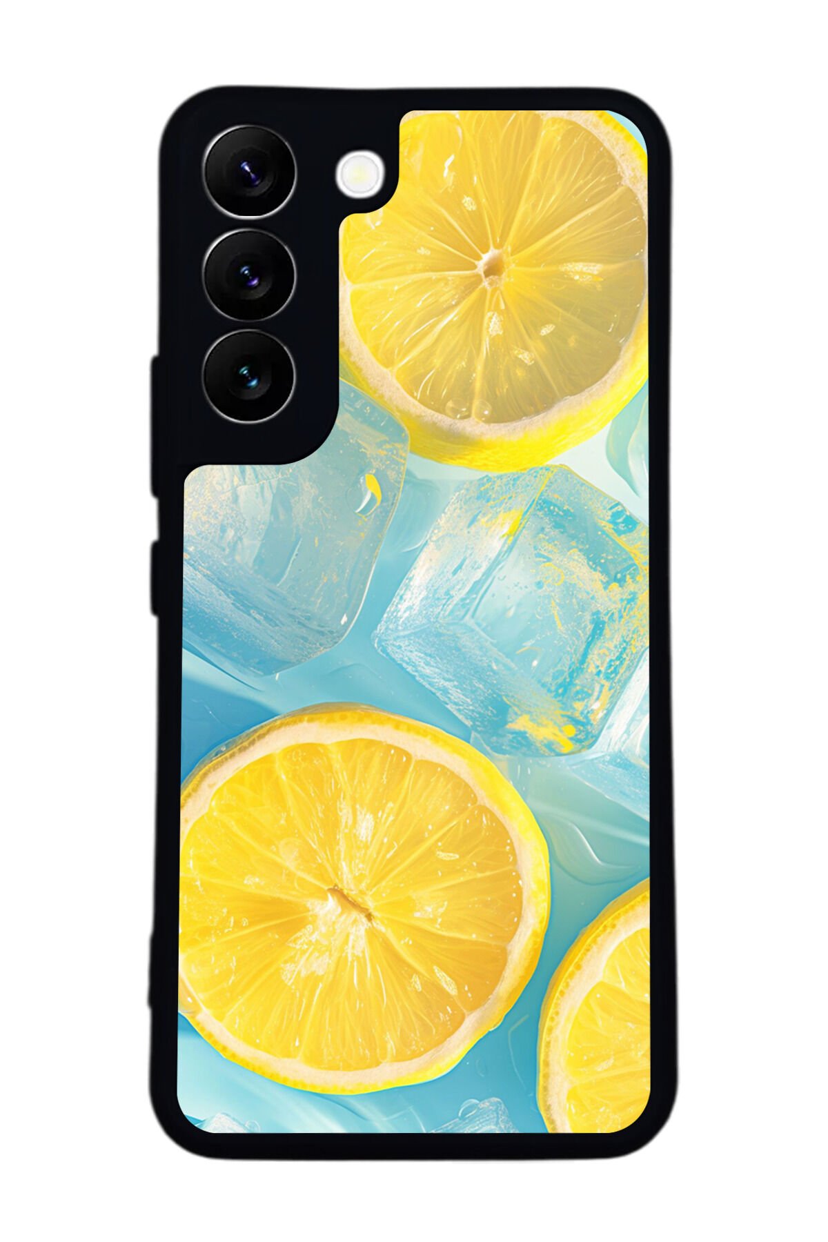 Samsung Galaxy S22 Uyumlu Limon Tasarımlı Glossy Premium Kılıf