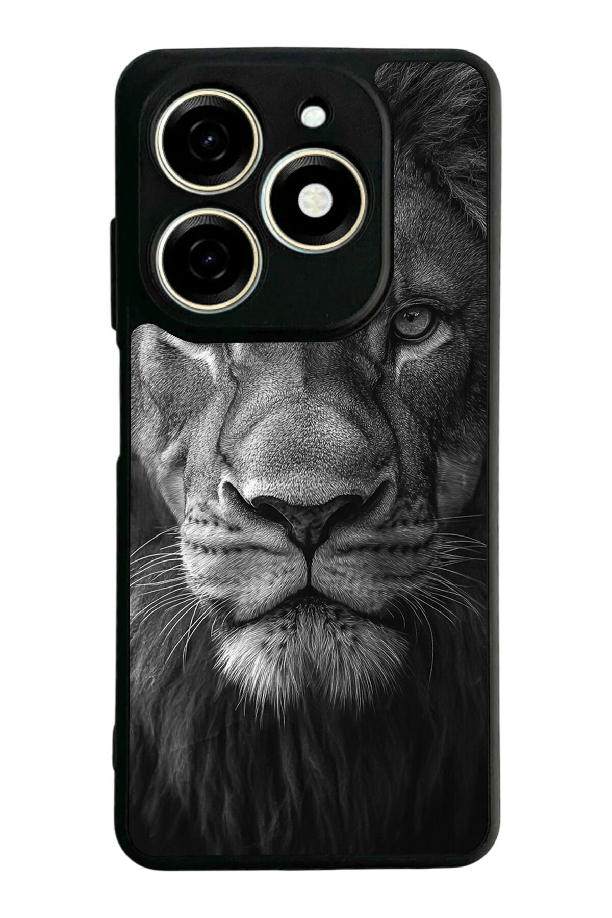 Infınıx Smart 8 Pro Uyumlu Aslan Tasarımlı Glossy Premium Kılıf