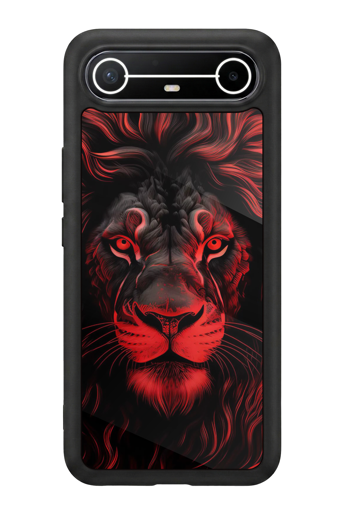 Tecno Spark Slim 5G Uyumlu Aslan Tasarımlı Glossy Premium Kılıf