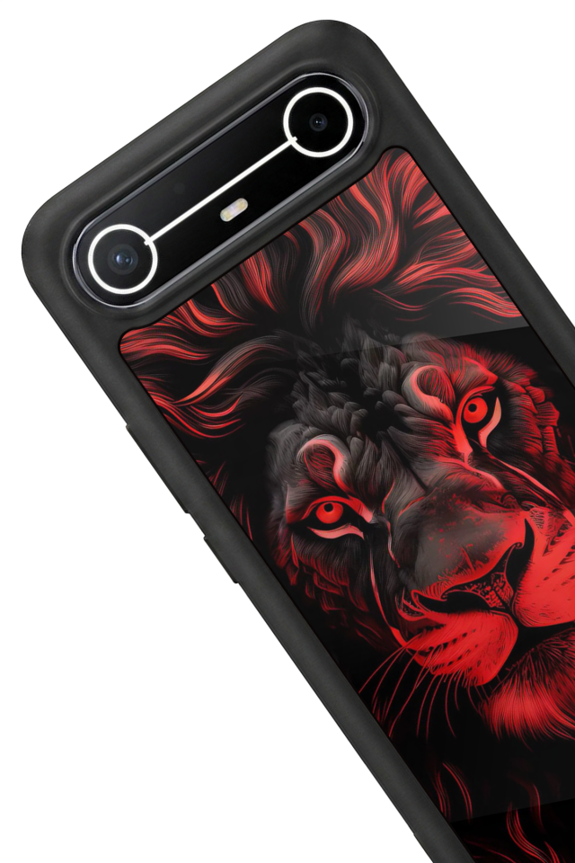 Tecno Spark Slim 5G Uyumlu Aslan Tasarımlı Glossy Premium Kılıf