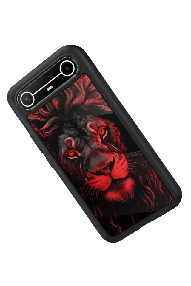 Tecno Spark Slim 5G Uyumlu Aslan Tasarımlı Glossy Premium Kılıf