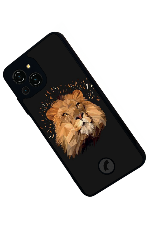 Reeder S23 Pro Max Uyumlu Aslan Tasarımlı Glossy Premium Kılıf