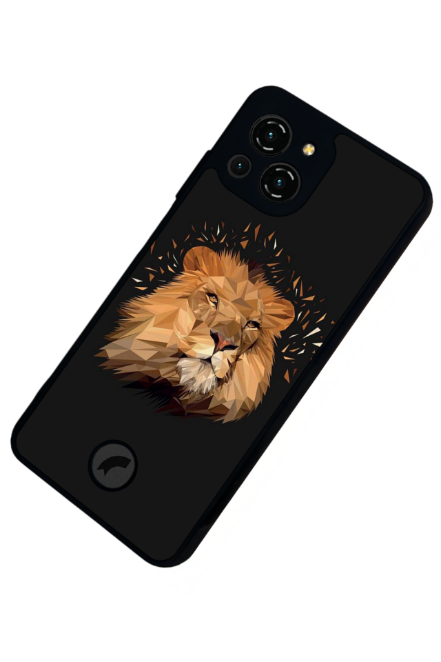 Reeder S23 Pro Max Uyumlu Aslan Tasarımlı Glossy Premium Kılıf